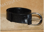 Black Women's Belt 5cm - Crocus Leather
